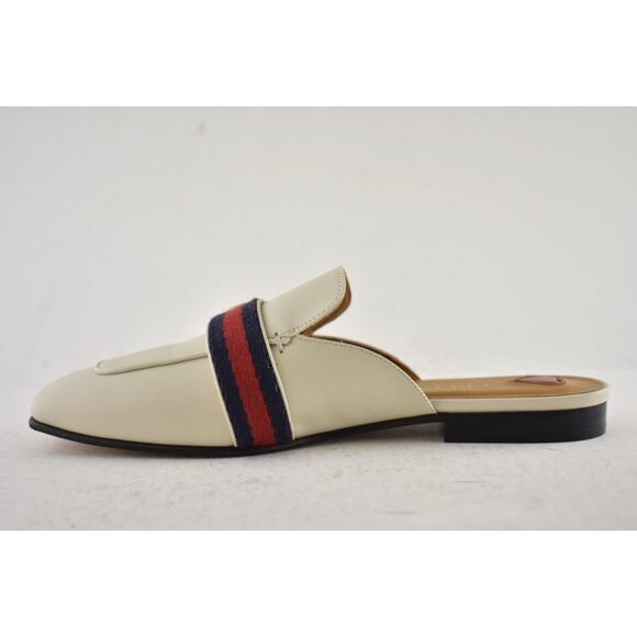 Gucci Peyton Mystic White Gold GG Slide Loafer Mule Slipper Backless Flats 36.5 - Picture 11 of 14